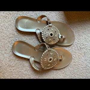 Jack Rogers Gold Sandals